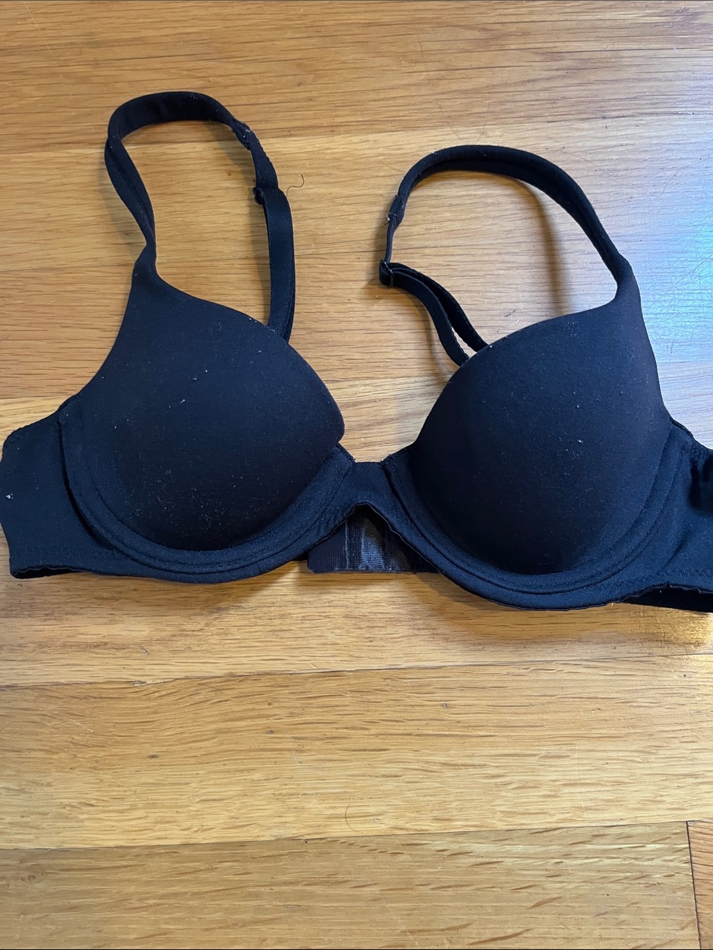 Victoria's Secret Black Lightly Padded Demi Bra